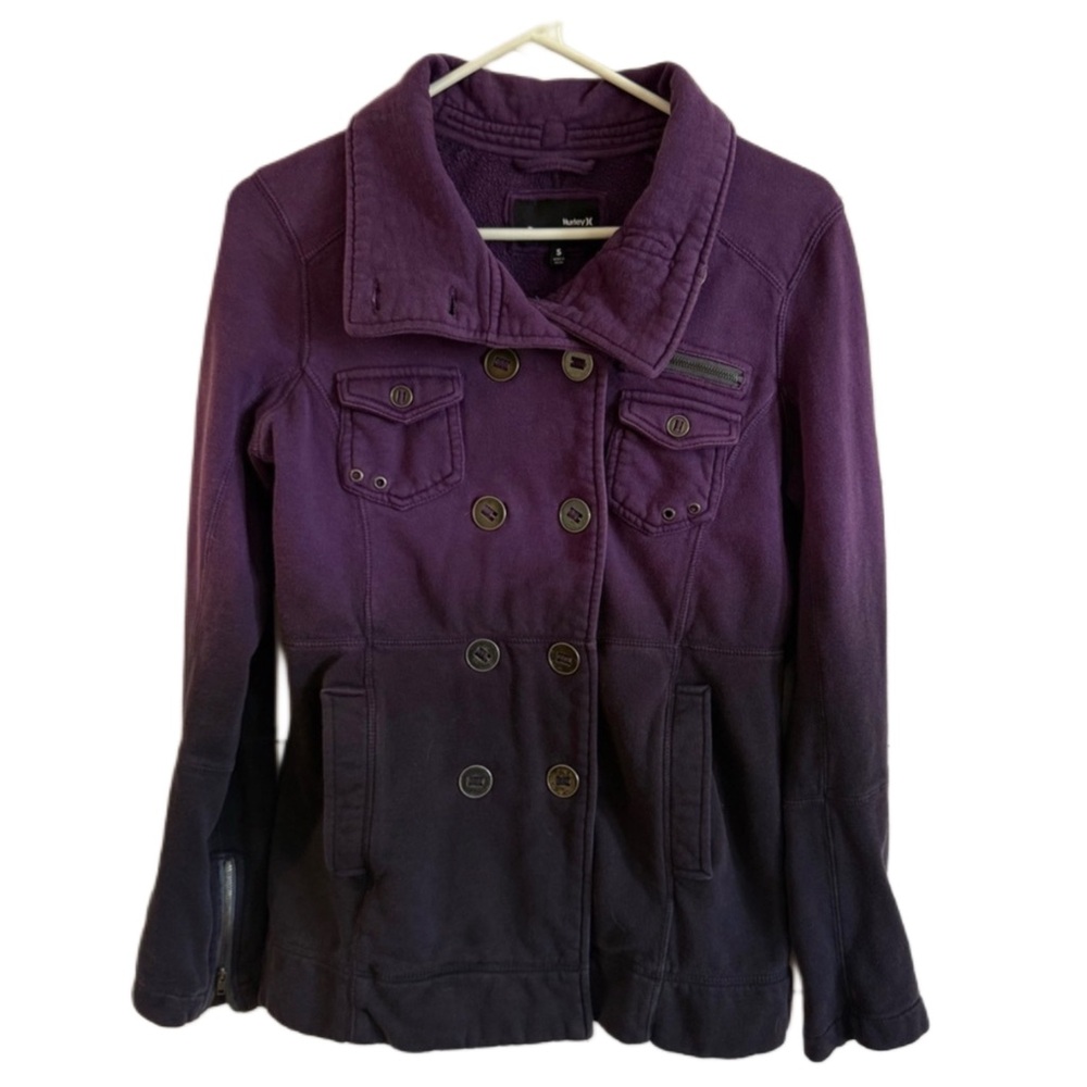 Hurley ombré  Purple Pea Coat size small